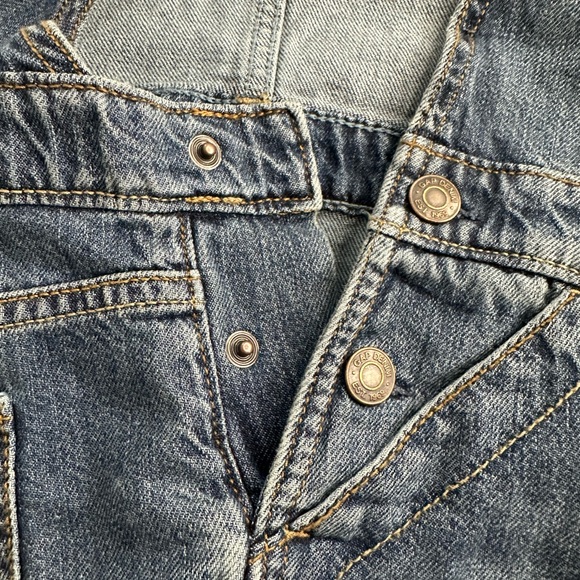 GAP Kids Girls Denim‎ Shortalls Sz L Medium Wash - Picture 9 of 10